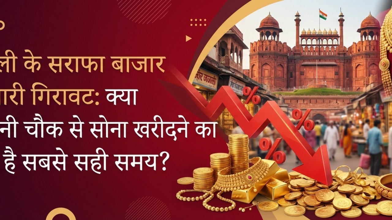 दिल्ली के सराफा बाजार में भारी गिरावट: क्या चांदनी चौक से सोना खरीदने का यही है सबसे सही समय?