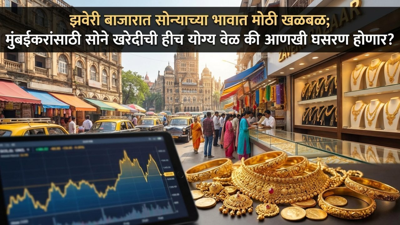 झवेरी बाजारात सोन्याच्या भावात मोठी खळबळ; मुंबईकरांसाठी सोने खरेदीची हीच योग्य वेळ की आणखी घसरण होणार?